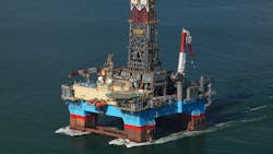 The Noble Developer semisub operates under the Denmark flag. The Noble Developer semisub operates under the Denmark flag.