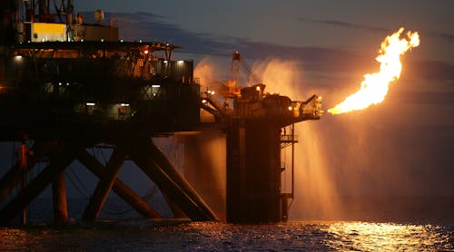 Unrelated offshore flaring photo