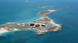 In the Western Australia region, KUFPEC’s has working interest as a non-operated partner in the offshore gas/condensate WA-49-L, WA-46-L, 47-L, 48-L production licenses and offshore exploration blocks WA-356-P, WA-536-P. KUFPEC is the operator in WA-538-P & WA-539-P permits. The Varanus Island facilities in Australia are pictured.