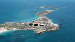 In the Western Australia region, KUFPEC’s has working interest as a non-operated partner in the offshore gas/condensate WA-49-L, WA-46-L, 47-L, 48-L production licenses and offshore exploration blocks WA-356-P, WA-536-P. KUFPEC is the operator in WA-538-P & WA-539-P permits. The Varanus Island facilities in Australia are pictured. In the Western Australia region, KUFPEC’s has working interest as a non-operated partner in the offshore gas/condensate WA-49-L, WA-46-L, 47-L, 48-L production licenses and offshore exploration blocks WA-356-P, WA-536-P. KUFPEC is the operator in WA-538-P & WA-539-P permits. The Varanus Island facilities in Australia are pictured.