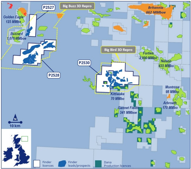 Map Of The North Sea Showing The Locations Of Offshore Oil