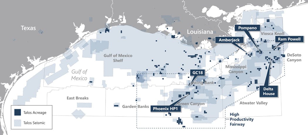 Talos is one of the largest independent operators in the US Gulf of Mexico.