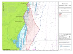 Located off the East Coast of Ireland, the Shelmalere Offshore Windfarm project will utilize fixed bottom wind turbines and, upon completion, will have the potential capacity of up to 1 GW. Located off the East Coast of Ireland, the Shelmalere Offshore Windfarm project will utilize fixed bottom wind turbines and, upon completion, will have the potential capacity of up to 1 GW.