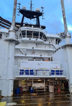 The Siem Symphony vessel is equipped with hybrid battery power. The Siem Symphony vessel is equipped with hybrid battery power.