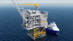 Aibel illustrates the Munin unmanned process platform for Aker BP.