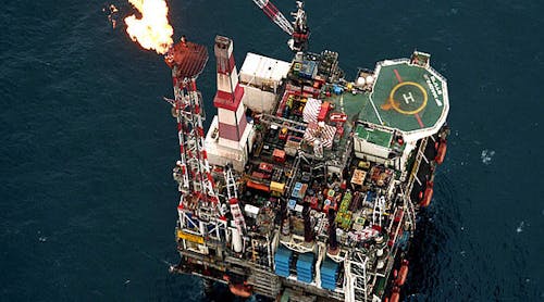 EnQuest must pay a fine after flaring an excess of 262 metric tons of gas on the Magnus Field (pictured) in the East Shetland basin in the northern UK North Sea.