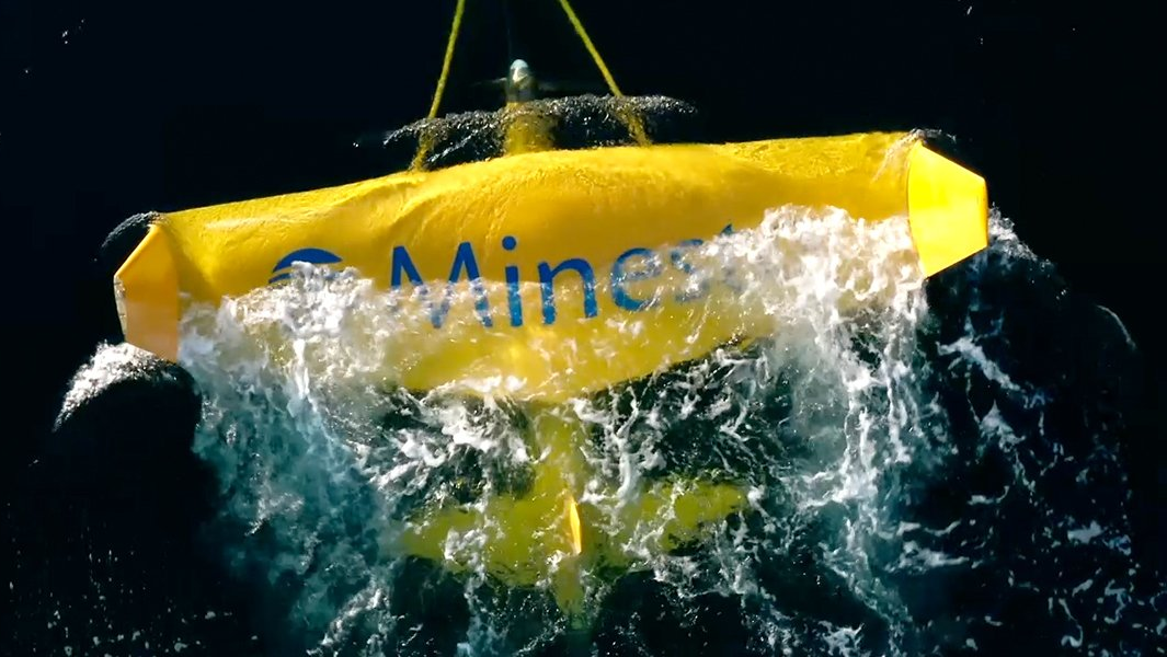 Imagine attaching a turbine to a kite and putting in the ocean, where a water current flows instead of the wind blowing. That's the concept of Minesto's patented marine energy technology called Deep Green.