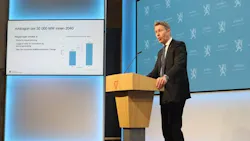 Minister of Petroleum and Energy Terje Aasland presented the framework for allocating the areas in Utsira Nord and the first phase of Sørlige Nordsjø II during a Dec. 6 press conference in Oslo.