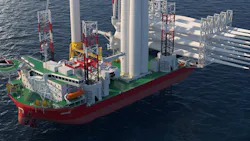 Nessie is a self-propelled jackup vessel that operates with a high-capacity 2600t main crane.