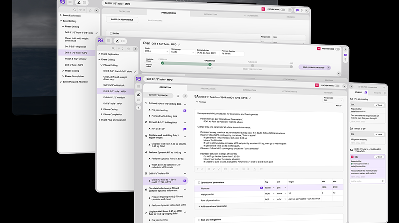 The RigBridge planning tool allows users to create, approve and publish digital, standardized and structured work instructions.