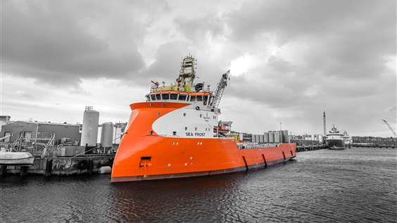 The Sea Frost PSV will be upgraded with a battery-hybrid system and shore power.