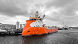 The Sea Frost PSV will be upgraded with a battery-hybrid system and shore power. The Sea Frost PSV will be upgraded with a battery-hybrid system and shore power.