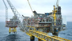 Oseberg field center in the North Sea Oseberg field center in the North Sea