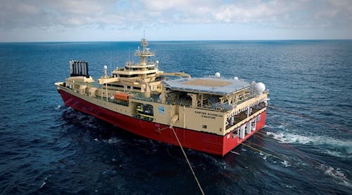 The Ramform Sovereign seismic acquisition vessel should begin acquiring about 3,500 sq km of data in January, with the program due to be completed in March.