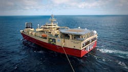 The Ramform Sovereign seismic acquisition vessel should begin acquiring about 3,500 sq km of data in January, with the program due to be completed in March.