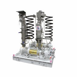 Amarinth API 610 OH1 pumps on bespoke skid ready for shipment to Kanfa Amarinth API 610 OH1 pumps on bespoke skid ready for shipment to Kanfa