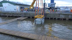 ABB tests its subsea variable speed drive under water. ABB tests its subsea variable speed drive under water.