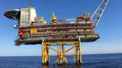 Gudrun platform in the North Sea Gudrun platform in the North Sea