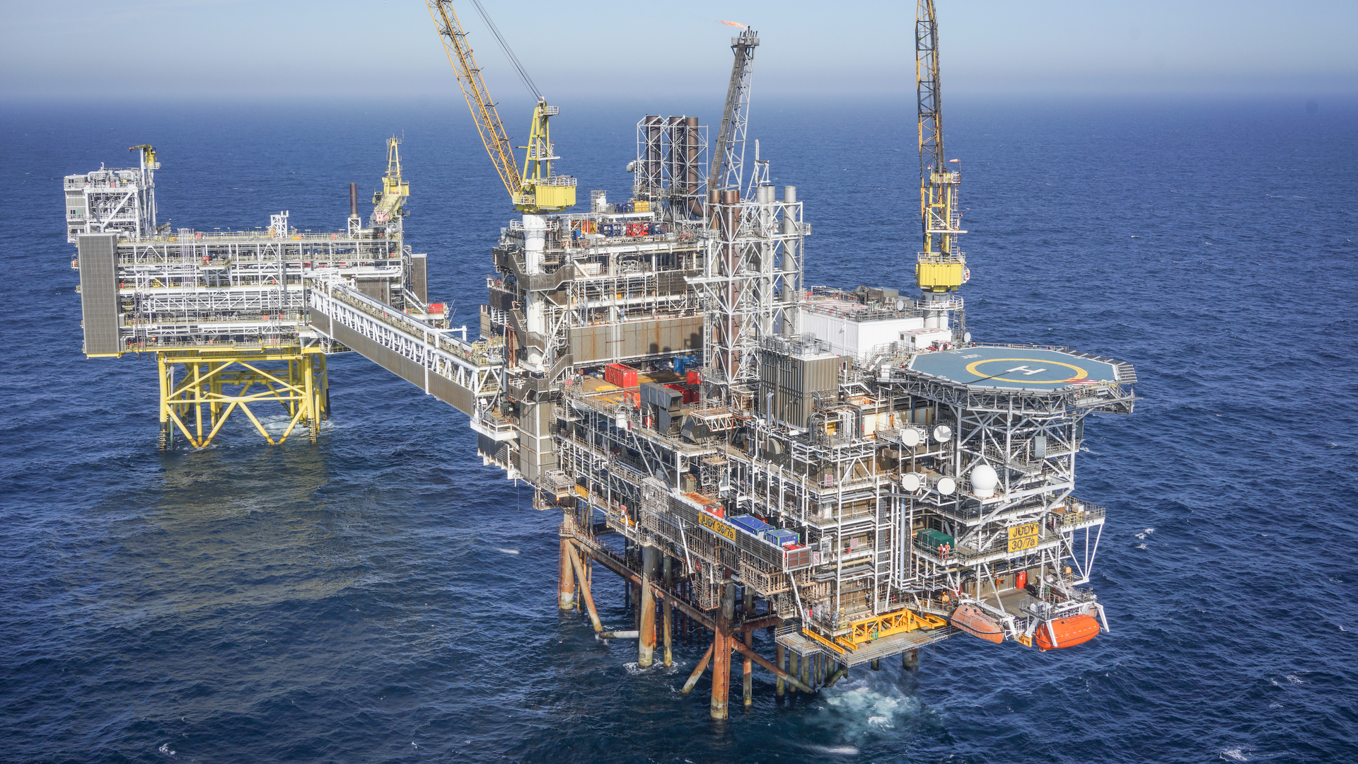 Harbour Energy's Judy platform offshore the UK