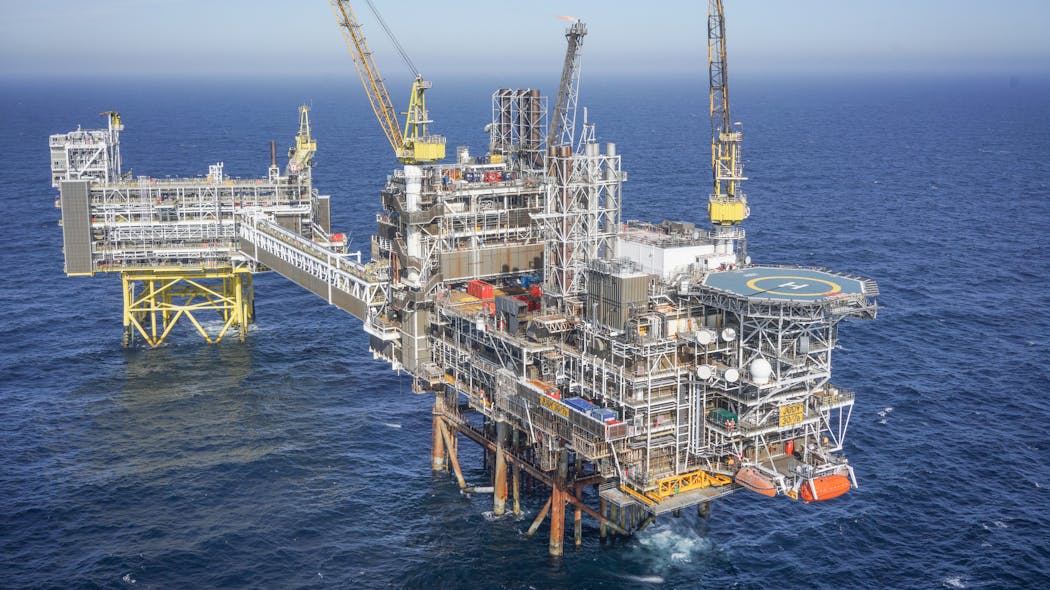 Harbour Energy&apos;s Judy platform offshore the UK