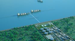 The Wilhelmshaven terminal layout will comprise six ship berths, 2 MMcm of onshore storage capacity using 10 onsite tanks, of which six will be available during the initial stage.