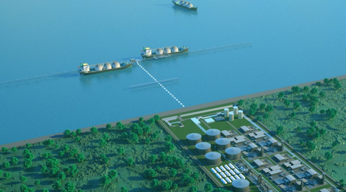 The Wilhelmshaven terminal layout will comprise six ship berths, 2 MMcm of onshore storage capacity using 10 onsite tanks, of which six will be available during the initial stage.