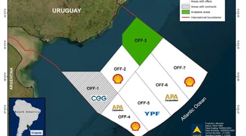 ANCAP&apos;s Open Uruguay Round map