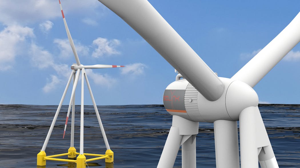 Based on the work done for the 5-MW pre-commercial floating wind turbine, Eolink is able to scale up the machine into bigger dimensions. The engineering and manufacturing experience of the 5 MW are sufficient to launch a 10-13 MW wind turbine. It is realistic to plan availability by 2023, as the machine uses existing components from industry.