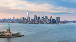 Nyc Skyline Statue Liberty