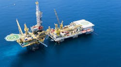 Unrelated oil rig offshore Malaysia Unrelated oil rig offshore Malaysia