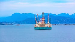 Unrelated oil platform offshore Norway Unrelated oil platform offshore Norway