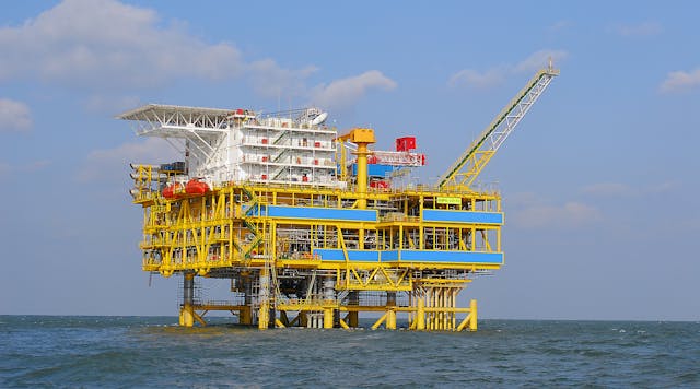 Unrelated oil platform offshore China