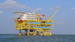 Unrelated oil platform offshore China Unrelated oil platform offshore China