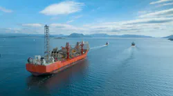 The Petrojarl Knarr FPSO was transported to Aker Solutions yard at Stord, Norway, last August and will stay there until the planned tow to Dubai during the second half of this year.