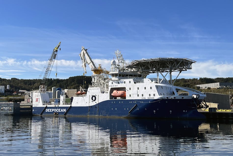 DeepOcean has activated an option to request the installation of a battery hybrid system on board the Stril Server vessel.
