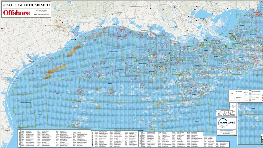 2023 US Gulf of Mexico Map | Offshore