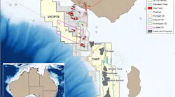 Location map of exploration permits T/49P and VIC/P79