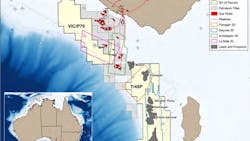 Location map of exploration permits T/49P and VIC/P79 Location map of exploration permits T/49P and VIC/P79