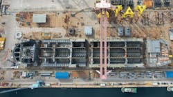 Barossa FPSO construction Barossa FPSO construction
