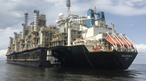 Perenco says the FLNG Hilli Episeyo is the first floating liquefaction plant in the world resulting from the conversion of an LNG tanker.