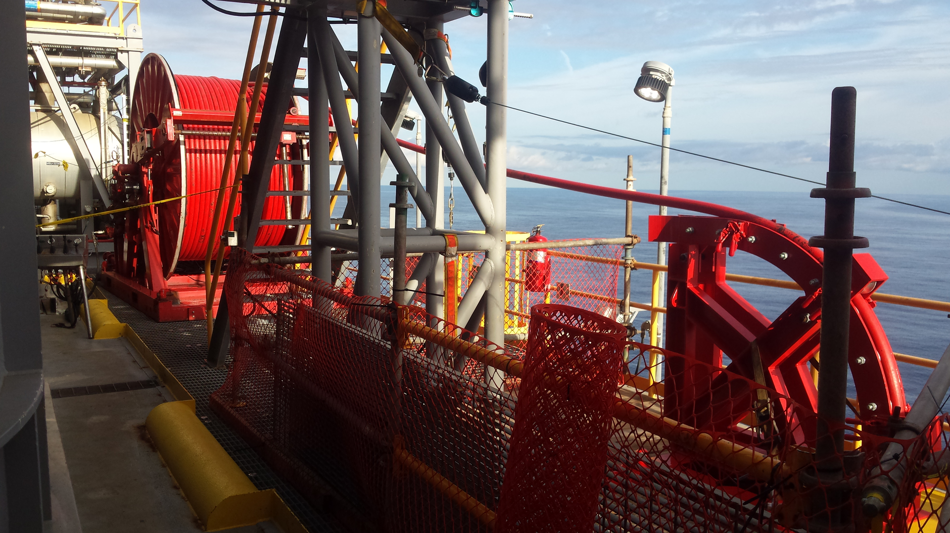 Flexi-Coil on the deepwater production facility in the Gulf of Mexico