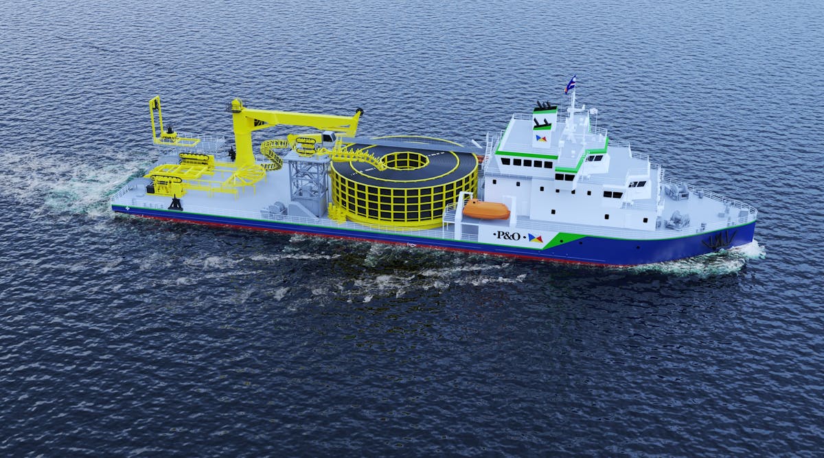 P&amp;o Maritime Logistics Cable Laying Vessel Rendering 4