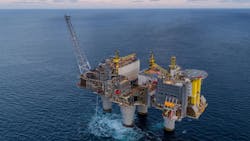 Troll A platform in the North Sea Troll A platform in the North Sea