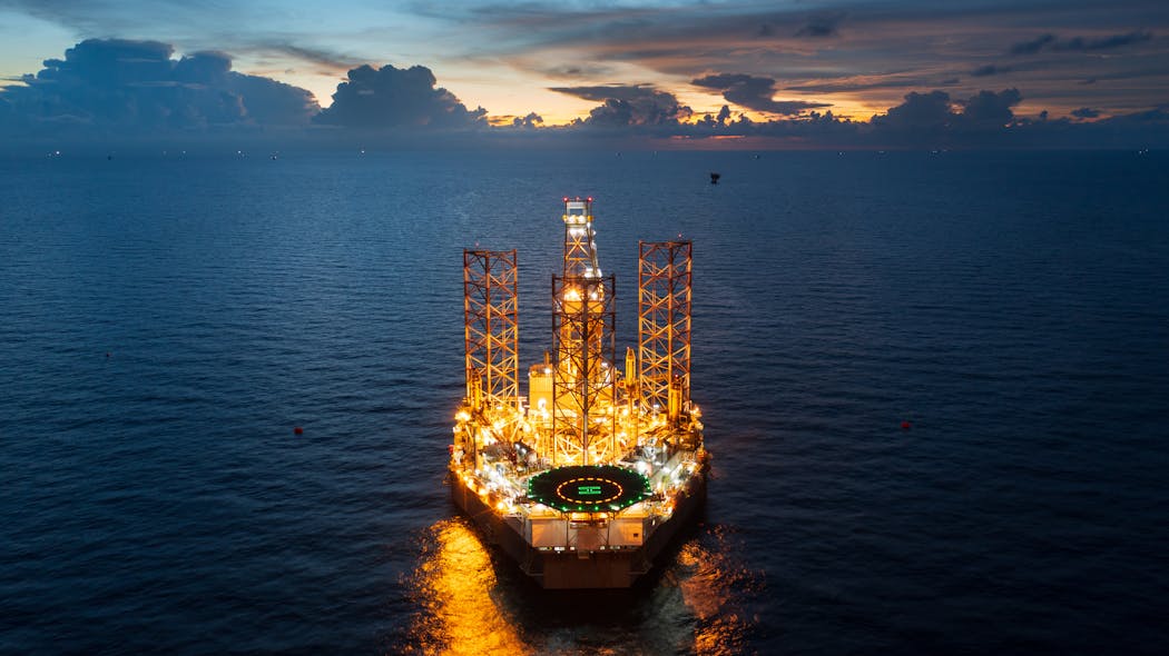 Jackup Drilling Rig Offshore