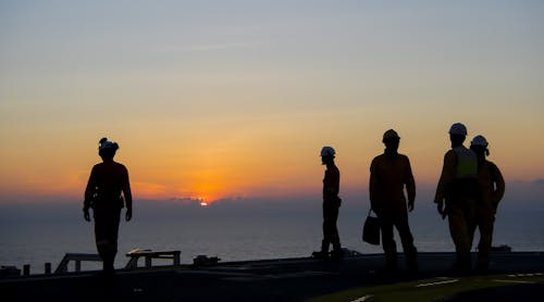 Offshore Oil Workers Dreamstime L 109891748