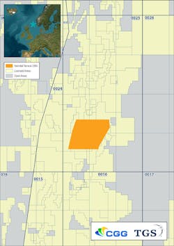 This map illustrates the coverage of the Heimdall Terrace dense OBN multiclient seismic survey in relation to licensing blocks in the region. This map illustrates the coverage of the Heimdall Terrace dense OBN multiclient seismic survey in relation to licensing blocks in the region.