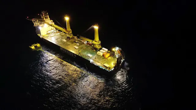 Caisson In Offshore Platform Heavy-lift vessel sets down riser caisson for TechnipFMC | Offshore