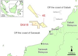 Locations of Block 4E and Block SK418 Locations of Block 4E and Block SK418
