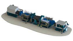 A mockup of what the powertain and gearbox test bench will look like A mockup of what the powertain and gearbox test bench will look like