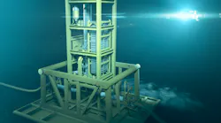 Artist impression of the FASTsubseaX multi-phase pumping system.